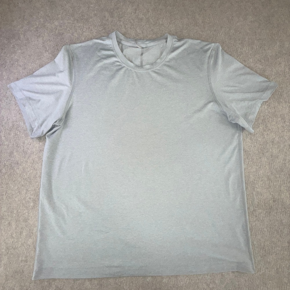 LULULEMON Fundamental T-Shirt Mens XXL Silver Drop Gray Heather Anti-Odor Tee